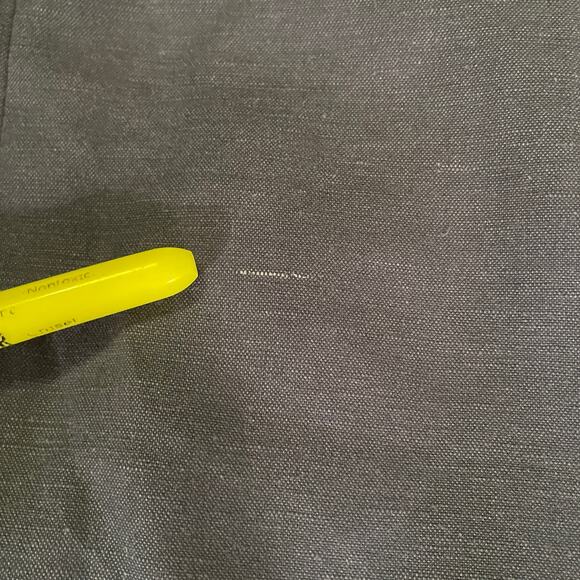 The Savile Row Mens Blazer Jacket 40L Blue‎ Brit Skinny Linen Blend 2 Button - Picture 7 of 12